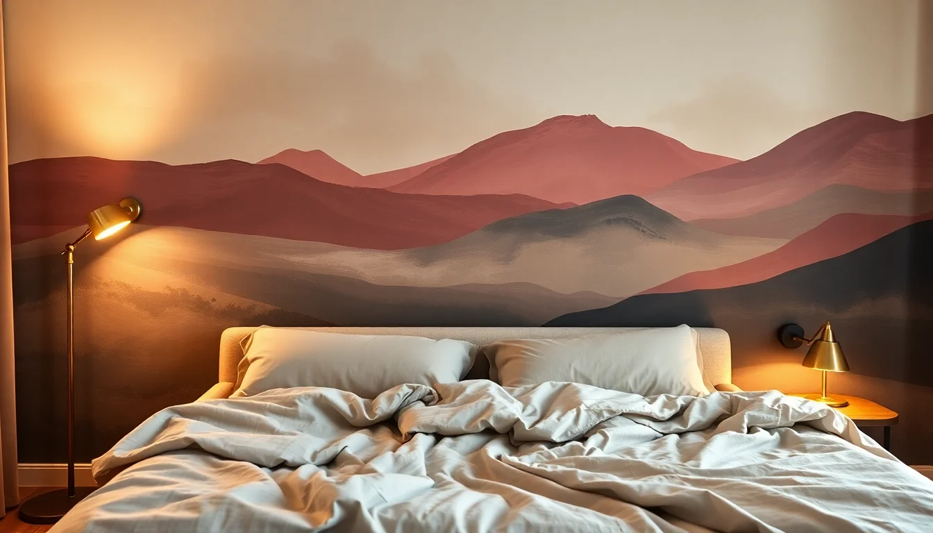 27 Bedroom Mural Wallpaper Ideas for a Headboard Wall You'll Actually Sleep Behind